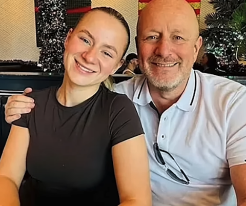 Lucy Harrison and her father